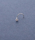 Silver Single Stud Nose Pin