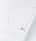Simple Evil Eye Anklet (Silver)