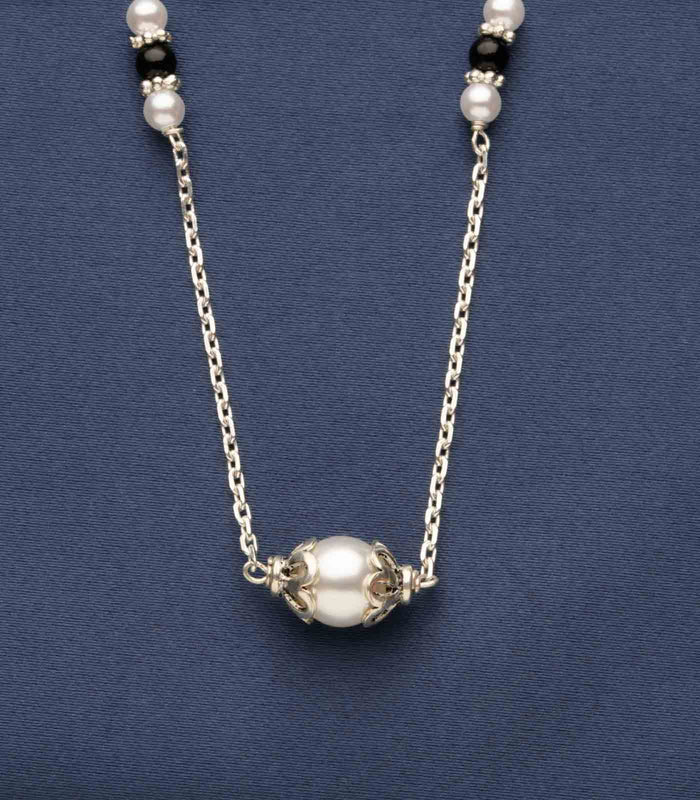 Single Chained Pearl Mangalsutra (Silver)