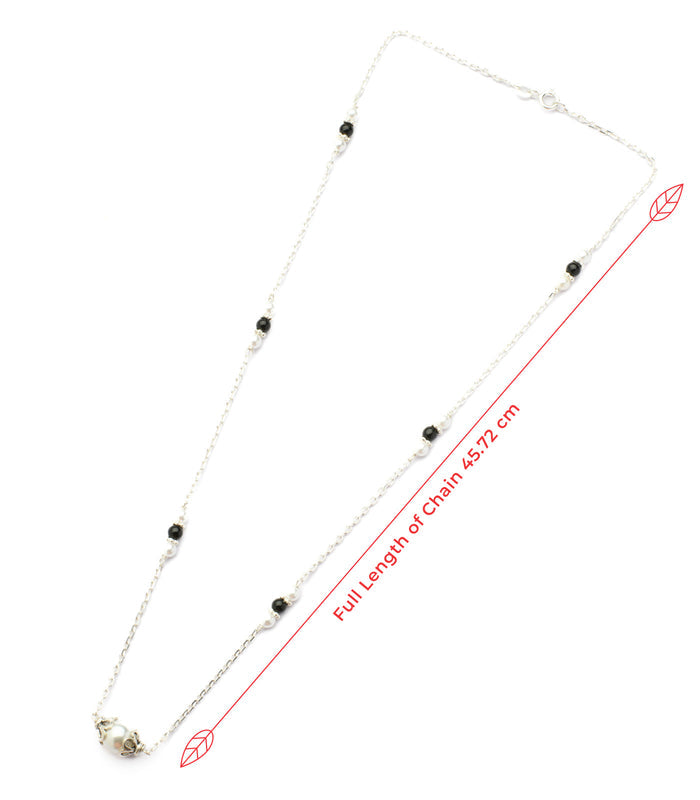 Single Chained Pearl Mangalsutra (Silver)