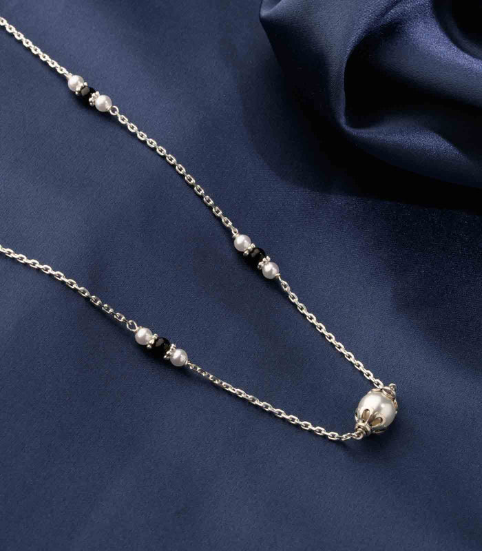 Single Chained Pearl Mangalsutra (Silver)