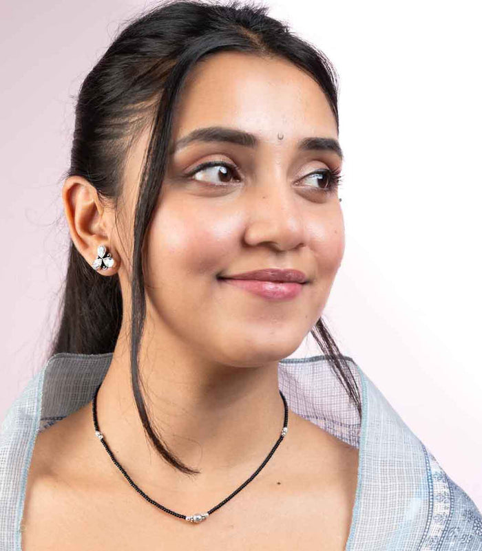Single Orb Mangalsutra (Silver)