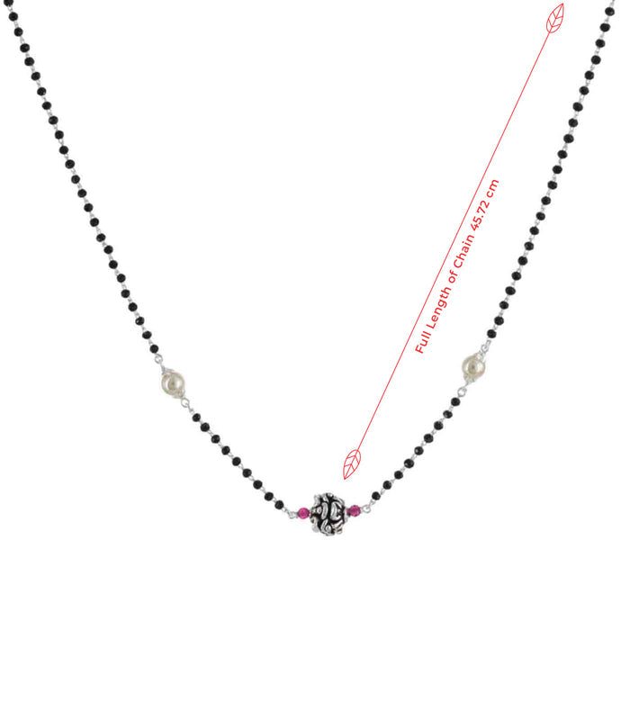 Single Orb Mangalsutra (Silver)