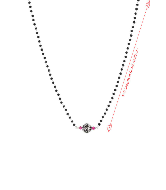 Single Orb Mangalsutra (Silver)