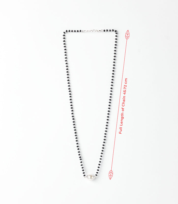 Single Pearl Mangalsutra (Silver)