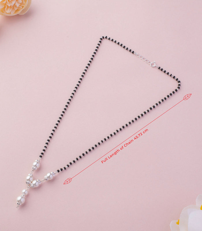Six Pearl Mangalsutra (Silver)