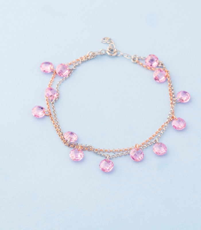 Soothing Feel Crystal Bracelet (Silver)