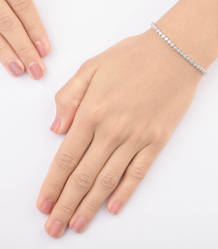 Stone Sequence Bracelet (Silver)