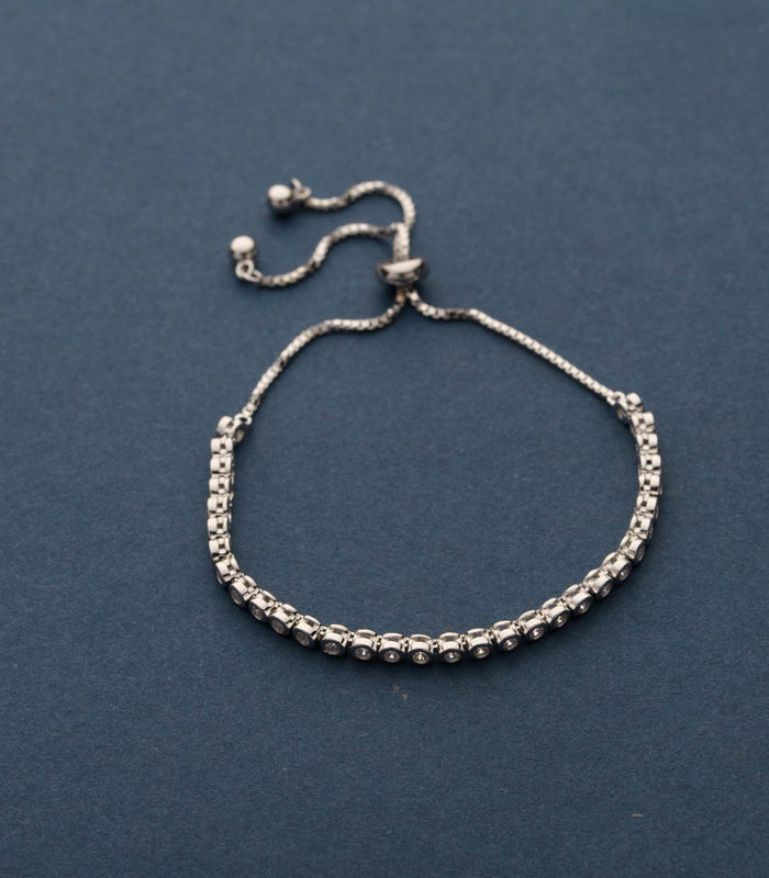 Stone Sequence Bracelet (Silver)