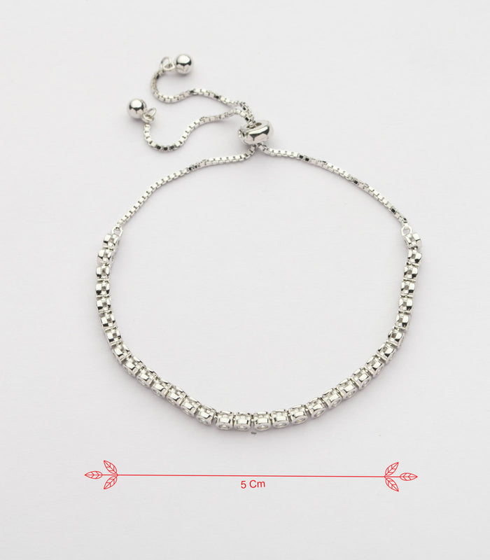 Stone Sequence Bracelet (Silver)