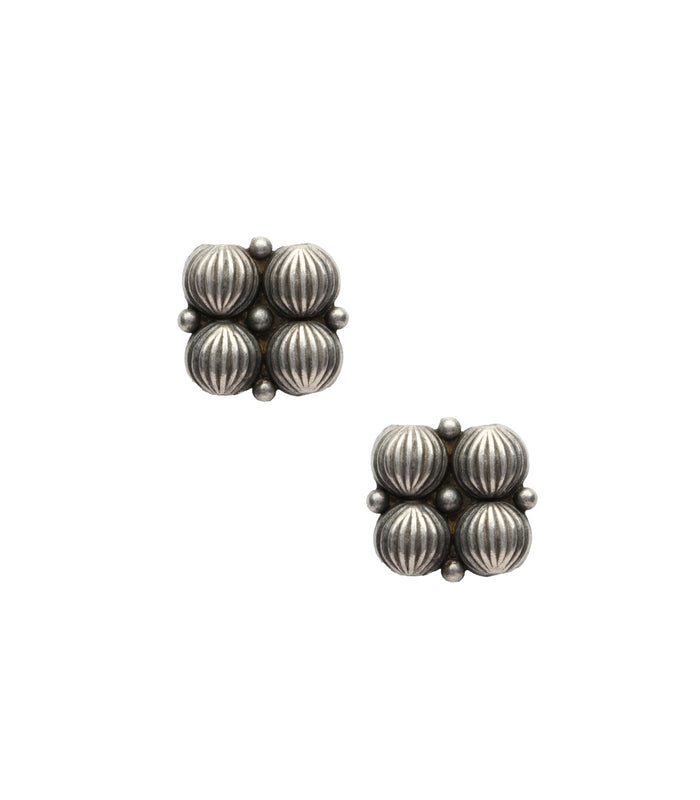 Stream Of Orbs Antique Mangalsutra Set (Silver)
