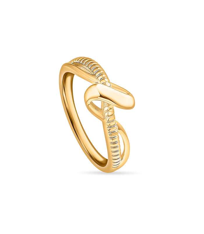 Subtle Contrast Gold Finger Ring