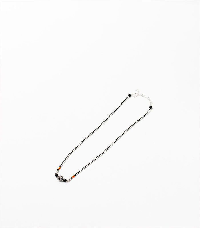 Swirl Orb Antique Mangalsutra (Silver)