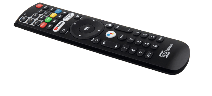 Telesystem UP T2 4K android TV™ decoder SMART ULTRA HD DVB-T2 HEVC HDR10 e HLG - TechSoundSystem.com