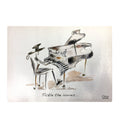 Tickle the Ivories Glass Chopping Board