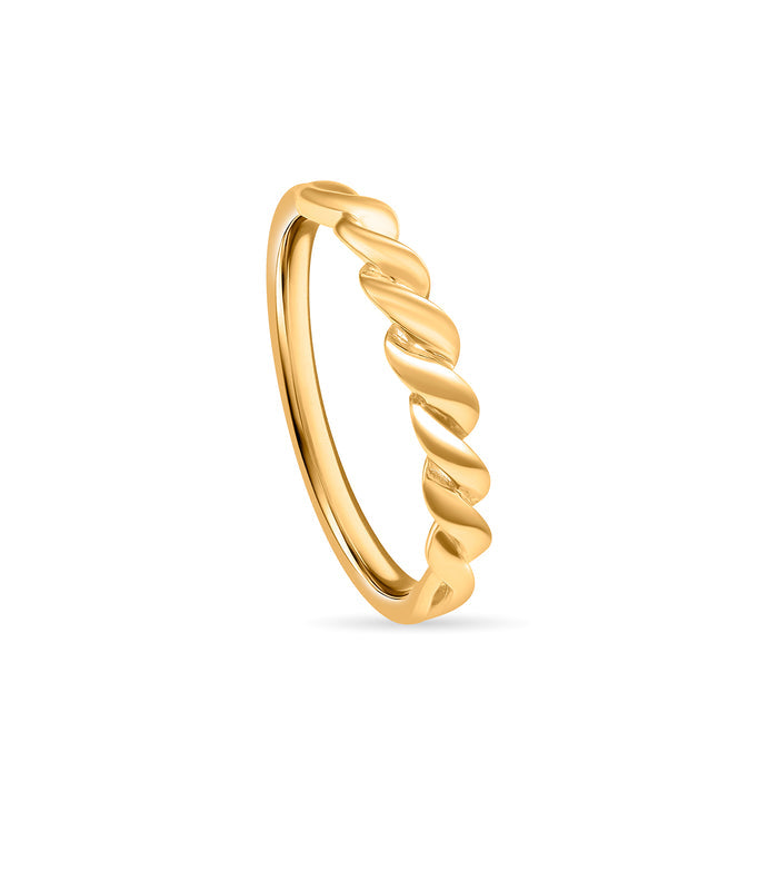 Timeless Twist Gold Finger Ring