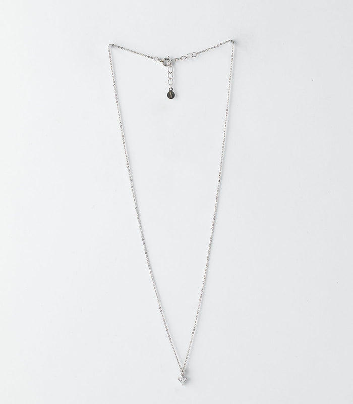 Tiny Heart Necklace (Silver)