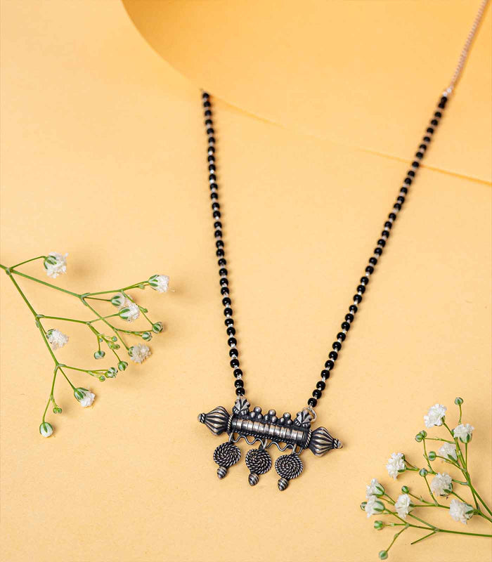 Traditional Designer Antique Mangalsutra (Silver)
