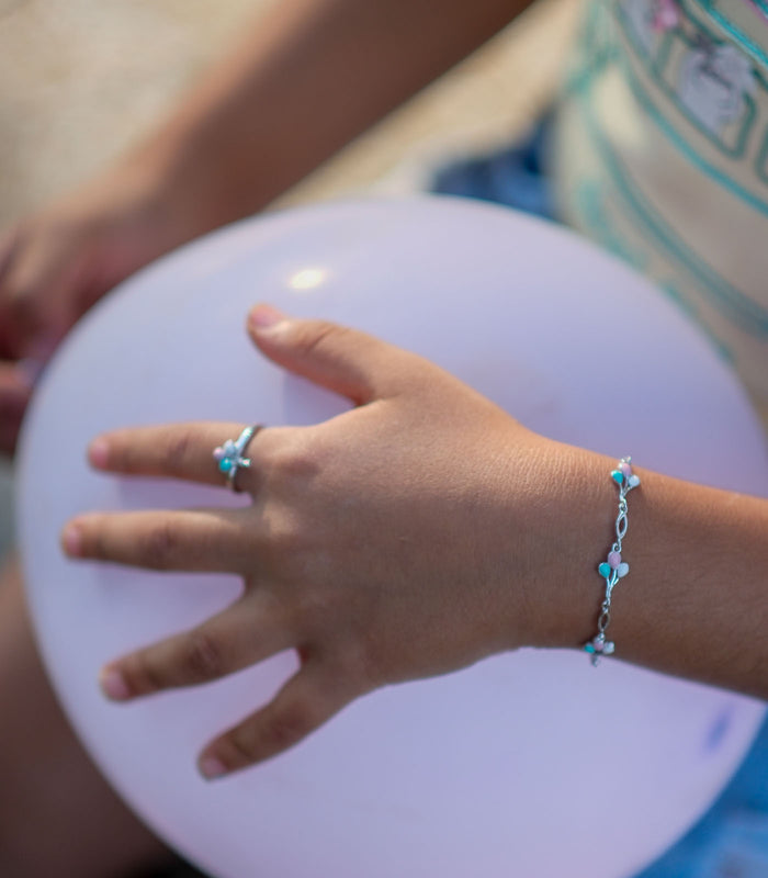 Tri Balloon Bracelet (Silver)