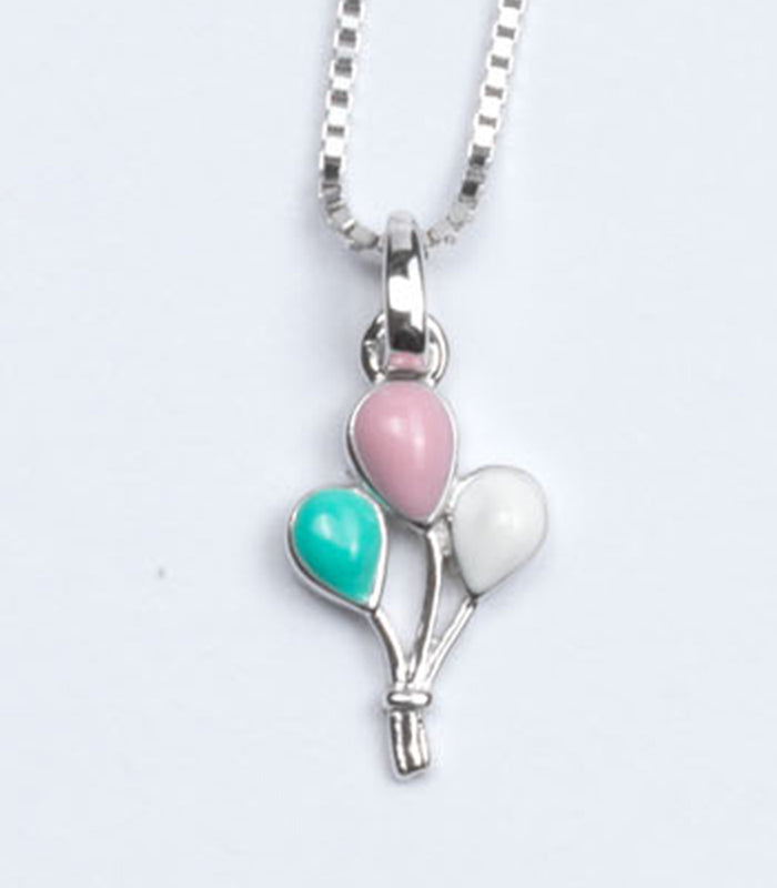 Tri Balloon Necklace (Silver)