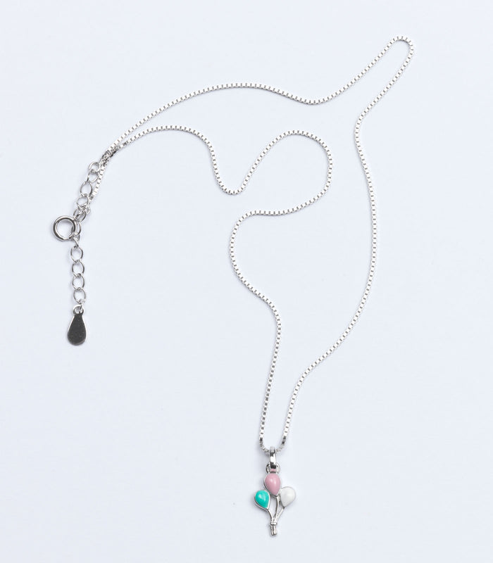Tri Balloon Necklace (Silver)