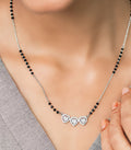 Tri-Heart Mangalsutra (Silver)