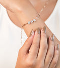 Triple Motif Chain Style Bracelet (Silver)