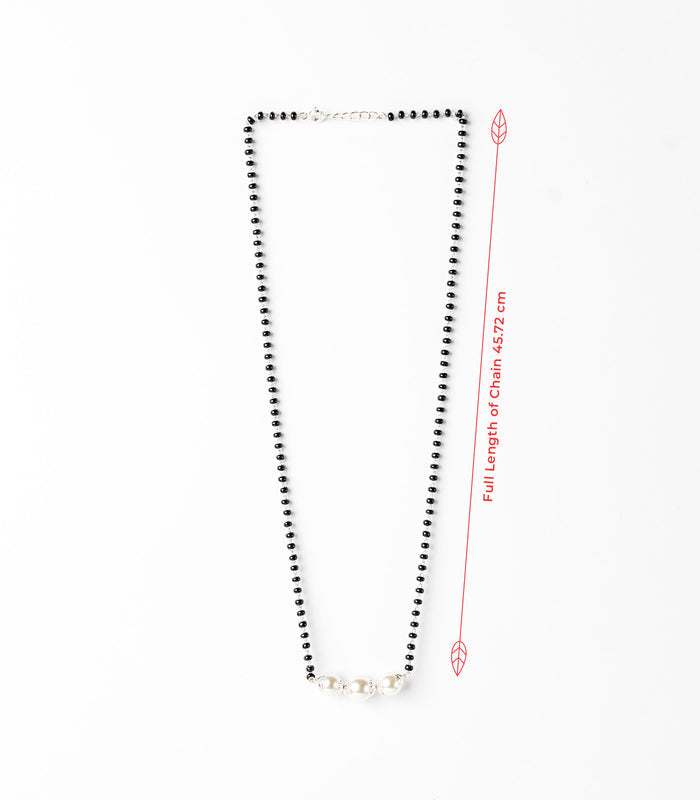 Triple-Pearl Mangalsutra (Silver)
