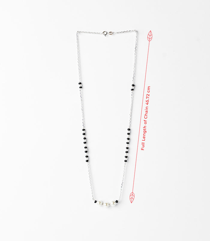Triple Pearl Mangalsutra (Silver)