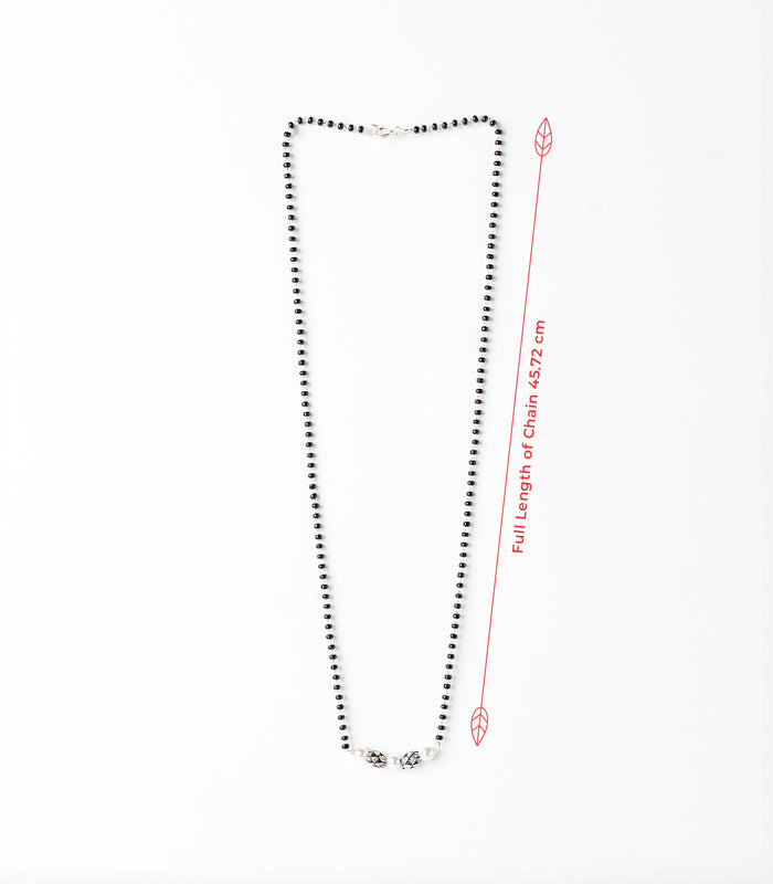 Triple Pearl Mangalsutra (Silver)