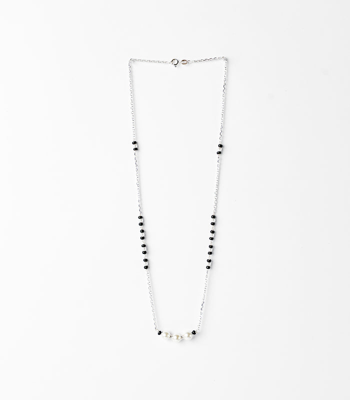 Triple Pearl Mangalsutra (Silver)