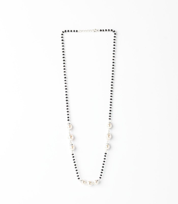 Triple Pearl Series Mangalsutra (Silver)