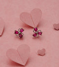 Triple Petals Earrings (Silver)