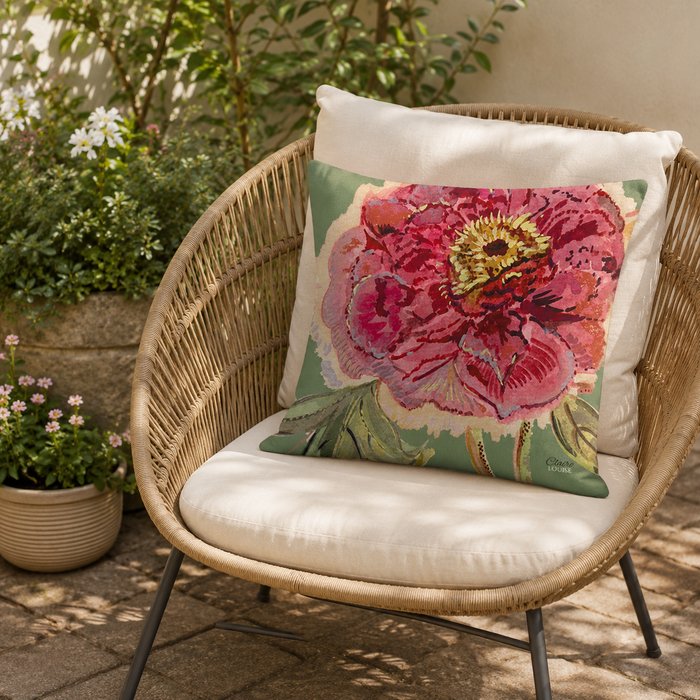 Verdigris Romance Outdoor Cushion