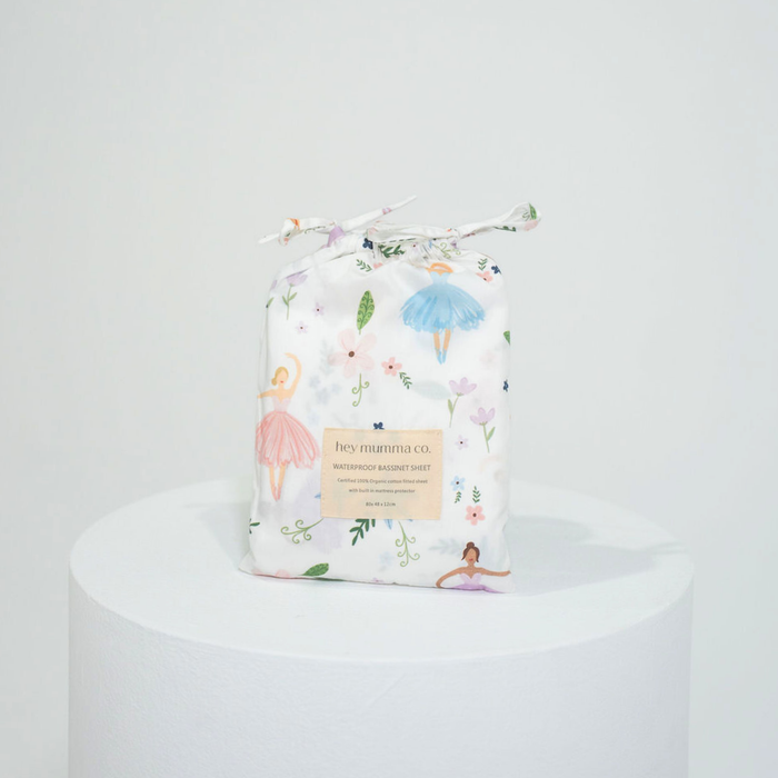 Waterproof Bassinet Fitted Sheet - Alaska