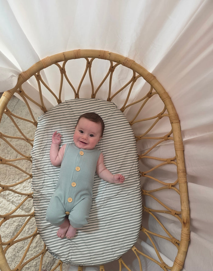 Waterproof Bassinet Fitted Sheet - Arthur