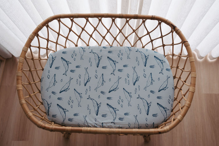 Waterproof Bassinet Fitted Sheet - Bowie