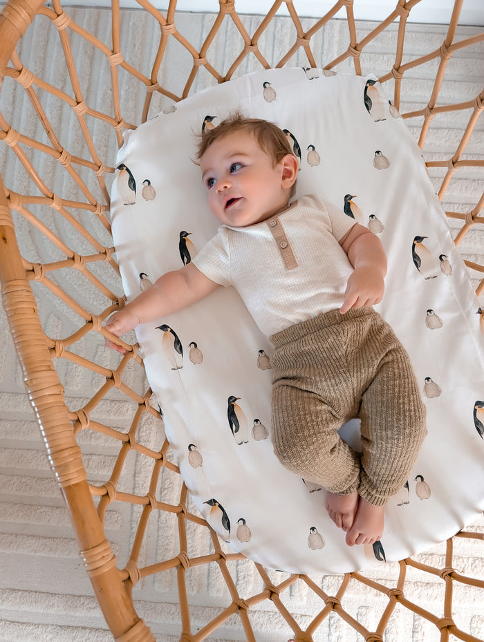 Waterproof Bassinet Fitted Sheet - Crosby