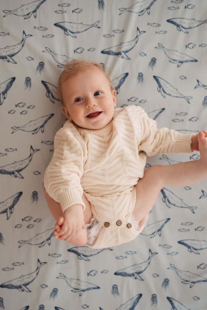 Waterproof Fitted Cot Sheet - Bowie