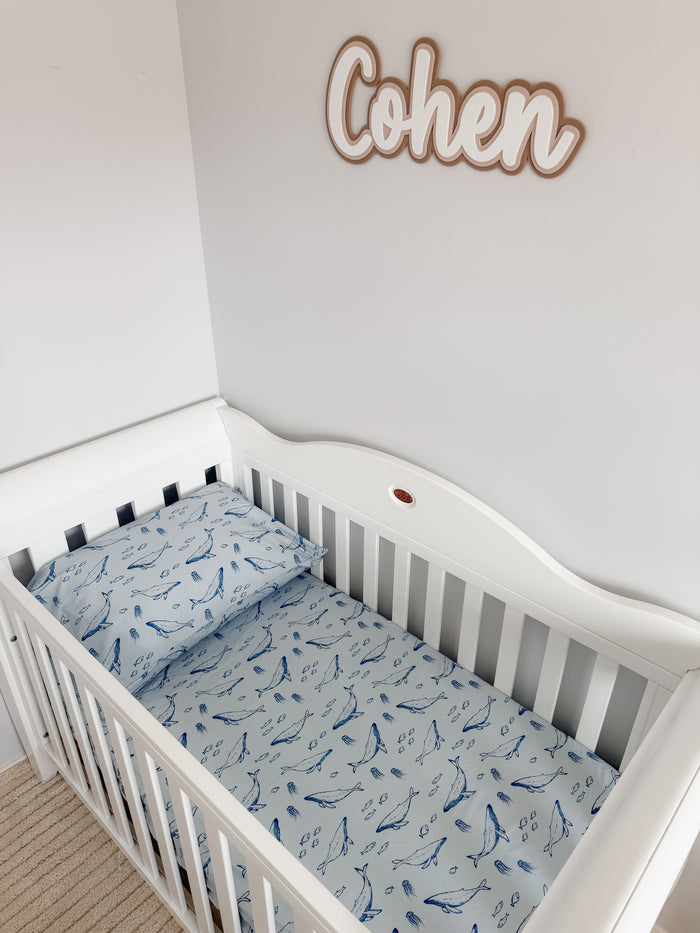 Waterproof Fitted Cot Sheet - Bowie