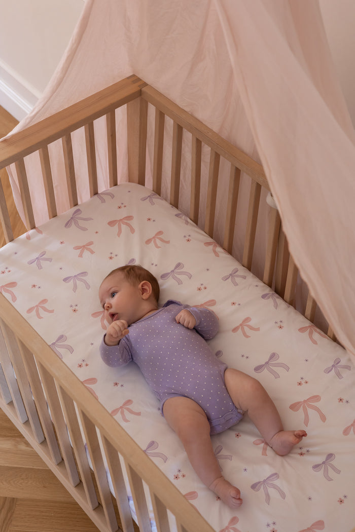 Waterproof Fitted Cot Sheet - Lottie