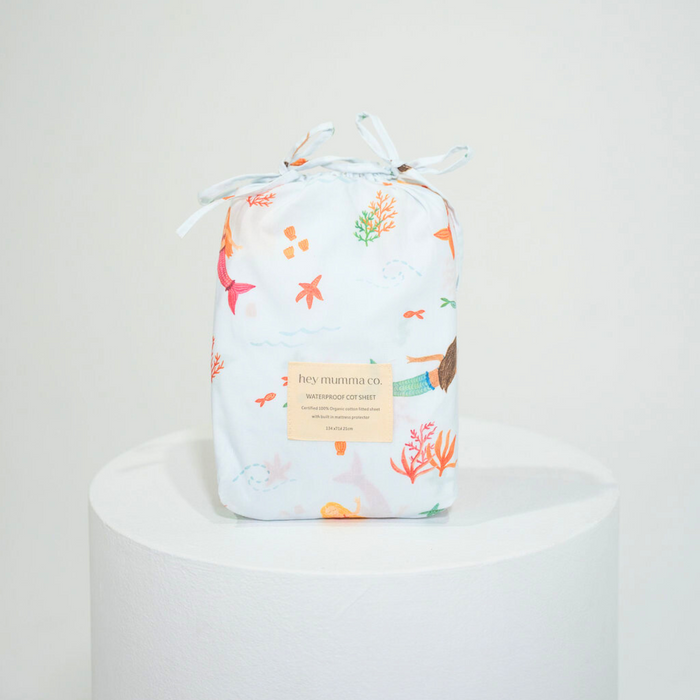 Waterproof Fitted Cot Sheet - Quinn