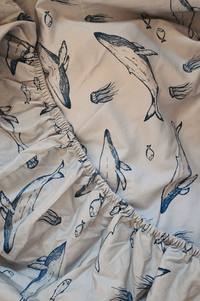Waterproof King Single Fitted Sheet - Bowie