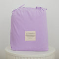 Waterproof King Single Fitted Sheet - Solid Lilac