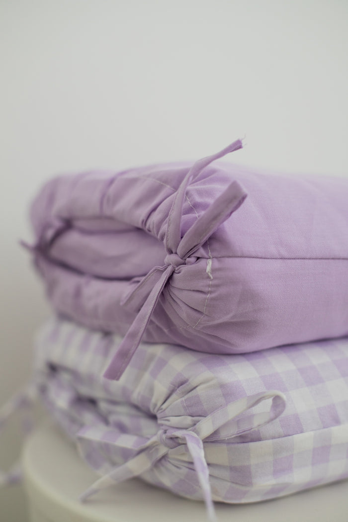 Waterproof King Single Fitted Sheet - Solid Lilac