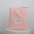 Waterproof King Single Fitted Sheet - Solid Pink