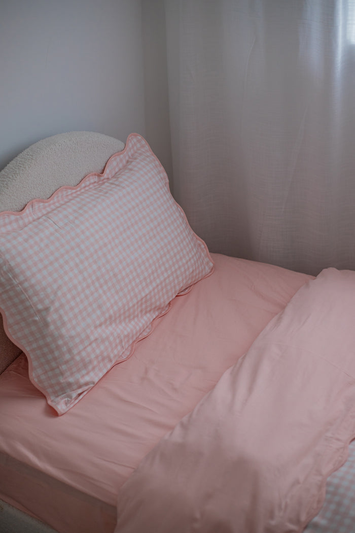 Waterproof King Single Fitted Sheet - Solid Pink