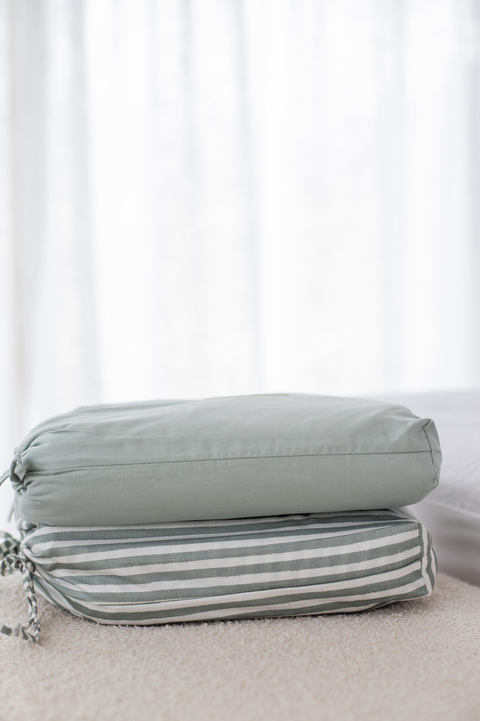 Waterproof King Single Fitted Sheet - Solid Sage