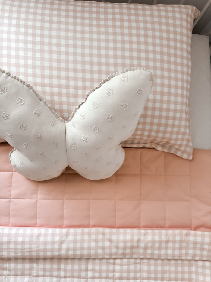 Waterproof Pillow Case - Pink Gingham