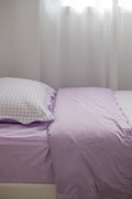 Waterproof Single Fitted Sheet - Solid Lilac